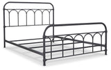 Nashburg Metal Bed with Chime 12" Hybrid Mattress in a Box