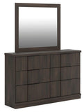 Shaehartin Panel Platform Bed, Dresser and Mirror