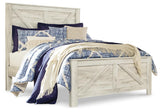 Bellaby Crossbuck Panel Bed and 2 Nightstands