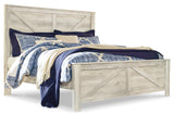 Bellaby Crossbuck Panel Bed with Mirrored Dresser, Chest and 2 Nightstands