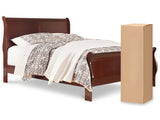 Alisdair Sleigh Bed with Chime 12" Hybrid Mattress in a Box