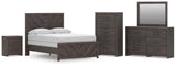 Monterra Panel Bed, Dresser, Mirror, Chest and Nightstand