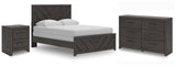 Monterra Panel Bed, Dresser and Nightstand