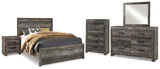 Wynnlow Panel Bed, Dresser, Mirror, Chest and 2 Nightstands