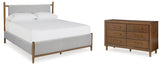 Corwyn Upholstered Bed with Dresser