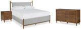 Corwyn Upholstered Bed with Dresser and Nightstand