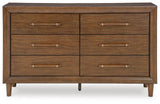 Corwyn Upholstered Bed with Dresser