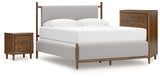 Corwyn Upholstered Bed, Chest and Nightstand