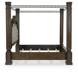 Maylee Canopy Bed, Dresser, Mirror, Chest and 2 Nightstands