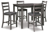 Keaton Counter Height Dining Table and Bar Stools (Set of 5)