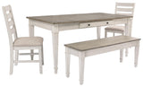 Skempton Dining Storage Table and 2 Chairs and Bench