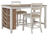 Hartwell Counter Height Dining Table and 2 Bar Stools