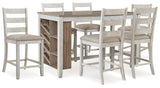 Hartwell Counter Height Dining Table and 6 Barstools