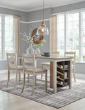 Hartwell Counter Height Dining Table and 4 Bar Stools