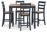 Millbrook Counter Height Dining Table and 4 Barstools (Set of 5)