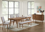 Corwyn Extendable Dining Table and 4 Chairs and Bench