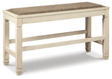Vanderley Counter Height Dining Table, 4 Barstools, Bench and Server