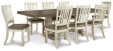 Vanderley Dining Table and 8 Chairs