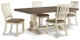 Bolanburg ExtendableDining Table and 4 Chairs