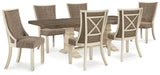 Vanderley Dining Table and 6 Chairs