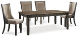 Pinehurst Dining Table and 4 Chairs