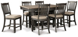 Pinehurst Counter Height Dining Table and 6 Barstools