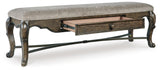 Maylee Dining Table, 2 Chairs and Bench