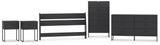 Socalle Panel Headboard, Dresser, Chest and 2 Nightstands
