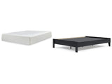 Finch Platform Bed with Chime 12 Inch Plush Memory Foam Mattress