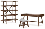 Corwyn Home Office Desk with Chair and Storage