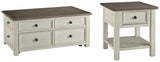 Vanderley Coffee Table with 1 End Table
