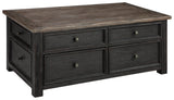 Tyler Creek Coffee Table and 1 End Table with USB Charging