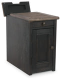 Pinehurst Chairside End Table with USB Ports & Outlets