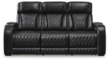 Beacon Point Dual Power Leather Sofa, Loveseat and Recliner