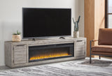 Naydell 92" TV Stand with Electric Fireplace