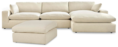 Elyza 3-Piece Sectional with Ottoman