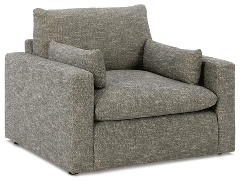 Dramatic Oversized Chair and Ottoman