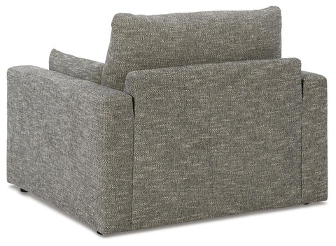 Dramatic Oversized Chair and Ottoman