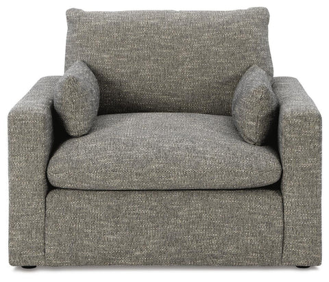 Dramatic Oversized Chair and Ottoman