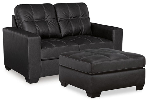 Barlin Mills Loveseat and Oversized Ottoman