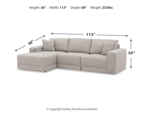 Next-Gen Gaucho 3-Piece Sectional Sofa with Chaise