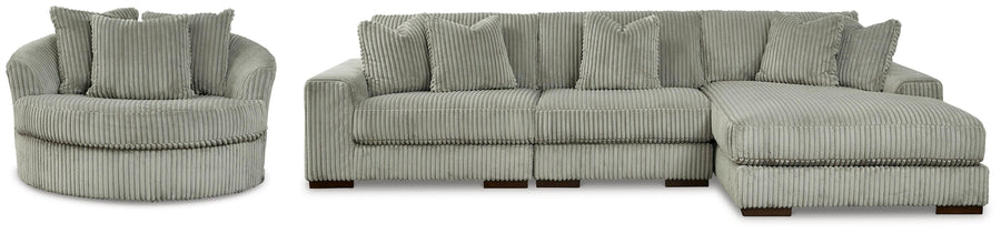 Lindyn 3-Piece Sectional and Chair