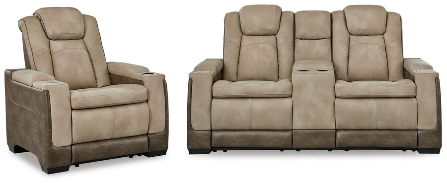 Next-Gen Durapella Power Reclining Loveseat and Power Recliner