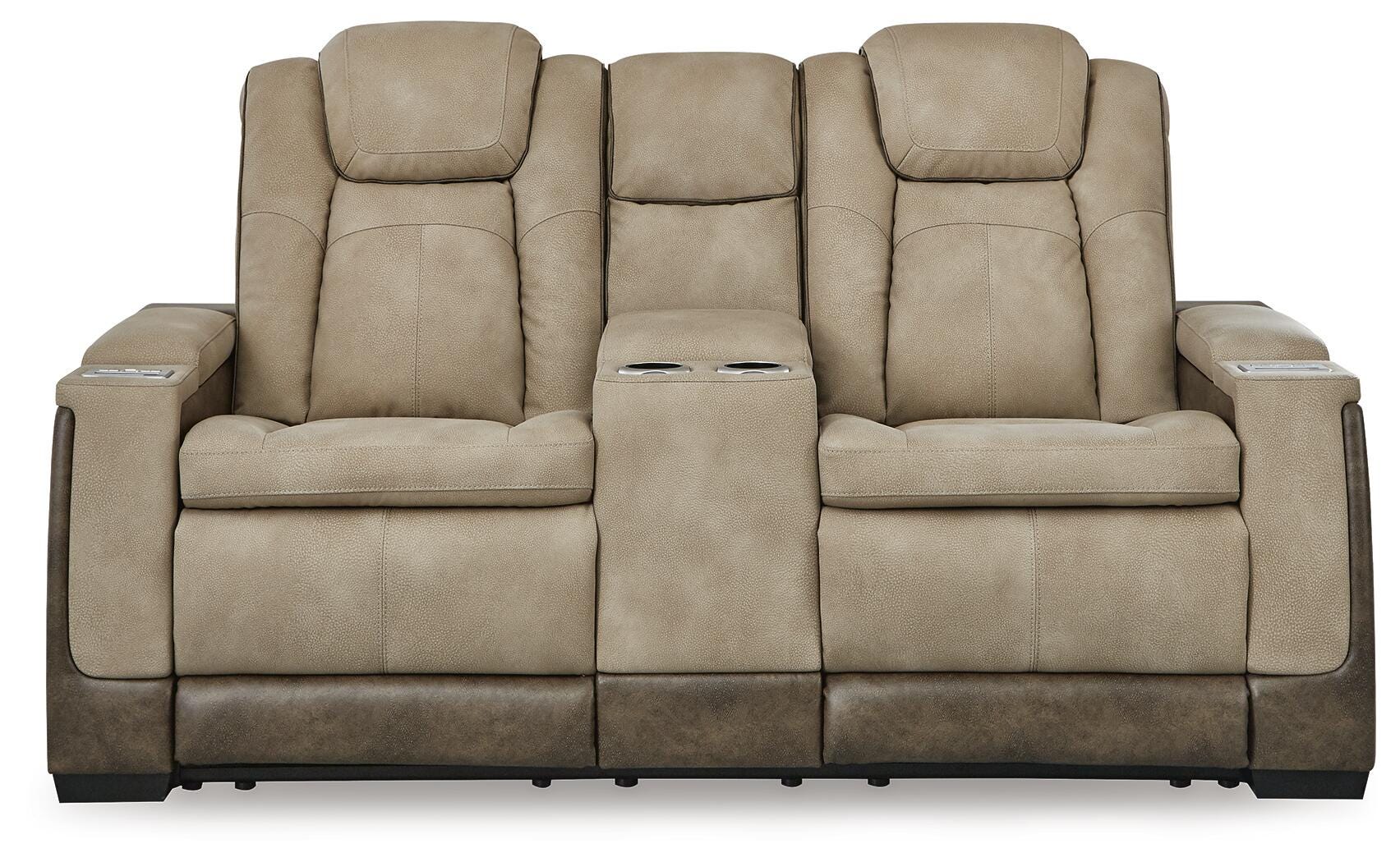 Havenridge Power Reclining Loveseat with Console