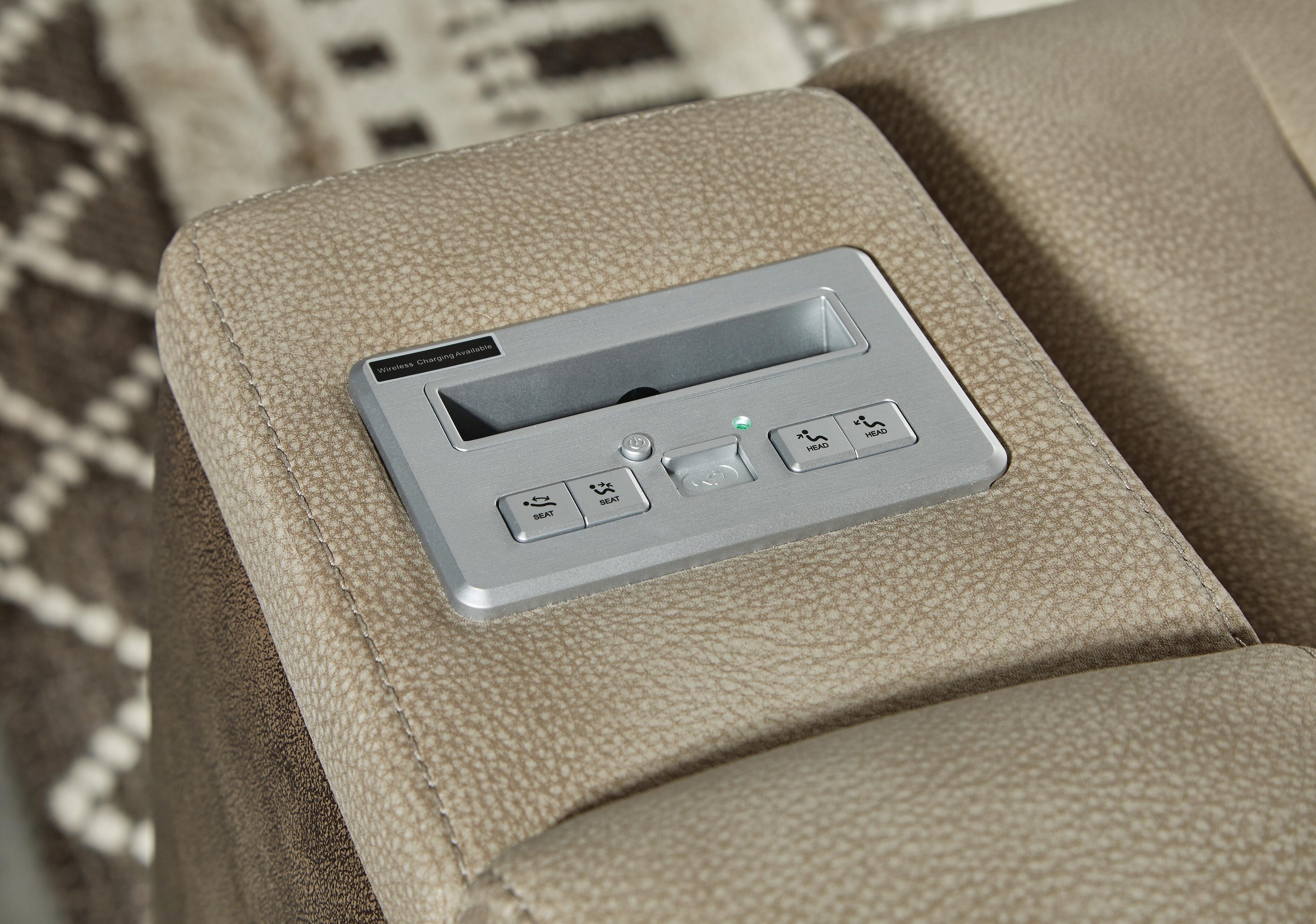 Next-Gen Durapella Power Reclining Loveseat with Console