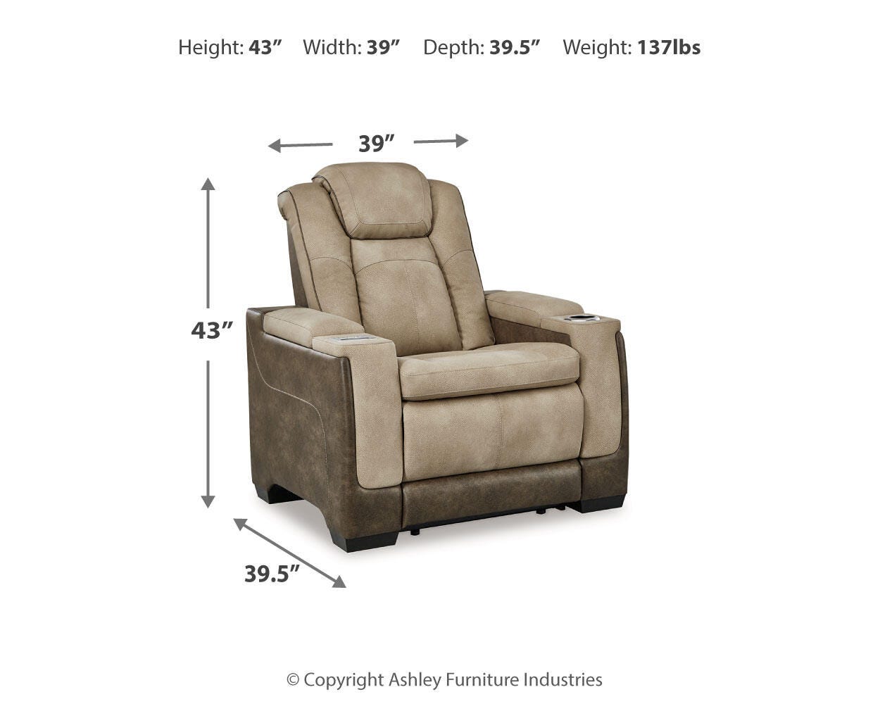 Next-Gen Durapella Power Reclining Loveseat and Power Recliner