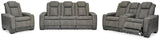 Next-Gen Durapella Performance Fabric Dual Power Reclining Sofa, Loveseat, and Recliner