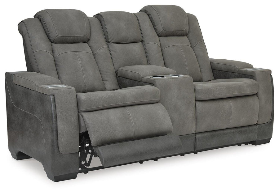 Havenridge Power Reclining Loveseat with Console