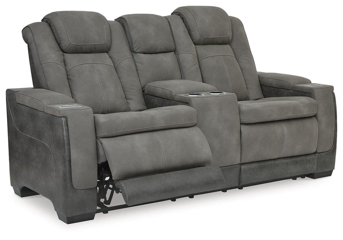 Havenridge Power Reclining Loveseat with Console
