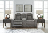 Havenridge Power Reclining Loveseat with Console